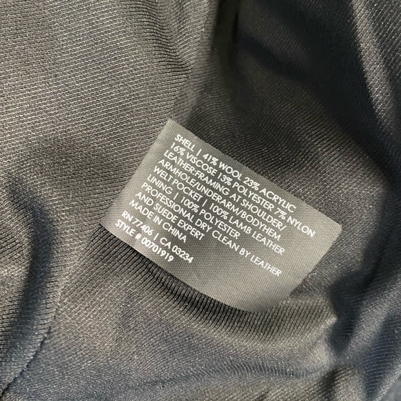 Club Monaco Tweed Leather Jacket - Picture 7 of 8